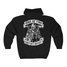 Load image into Gallery viewer, Zip-up Hoodie - Sons of Fire
