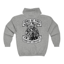Load image into Gallery viewer, Zip-up Hoodie - Sons of Fire
