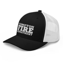 Load image into Gallery viewer, Trucker Hat - Classic White Fire Logo
